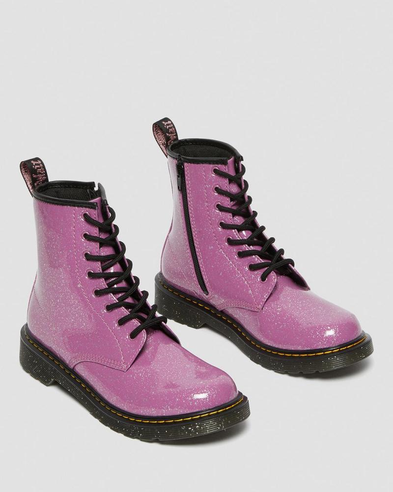 Dr Martens Youth 1460 Glitter Veterlaarzen Kinderen Roze | NL 117MQZ